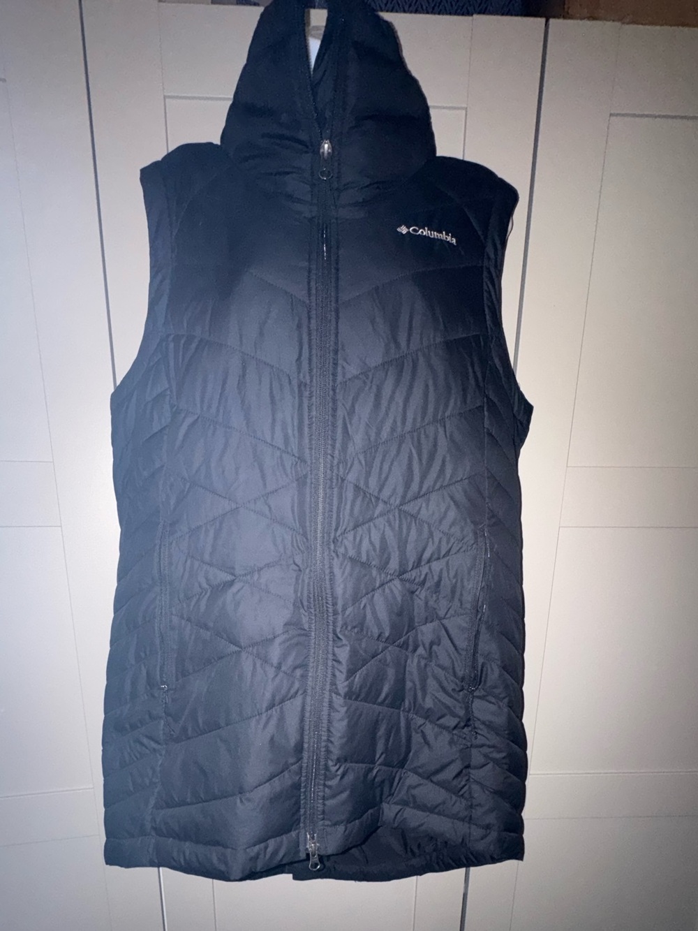Columbia Women's Black Quilted Hooded Puffer Vest